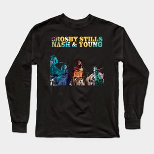 Grosby stills nash and young - Wpap vintage Long Sleeve T-Shirt